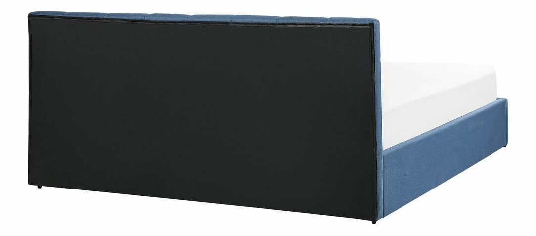 Manželská postel 180 cm Dabria (modrá) (s roštem) (s úl. prostorem)