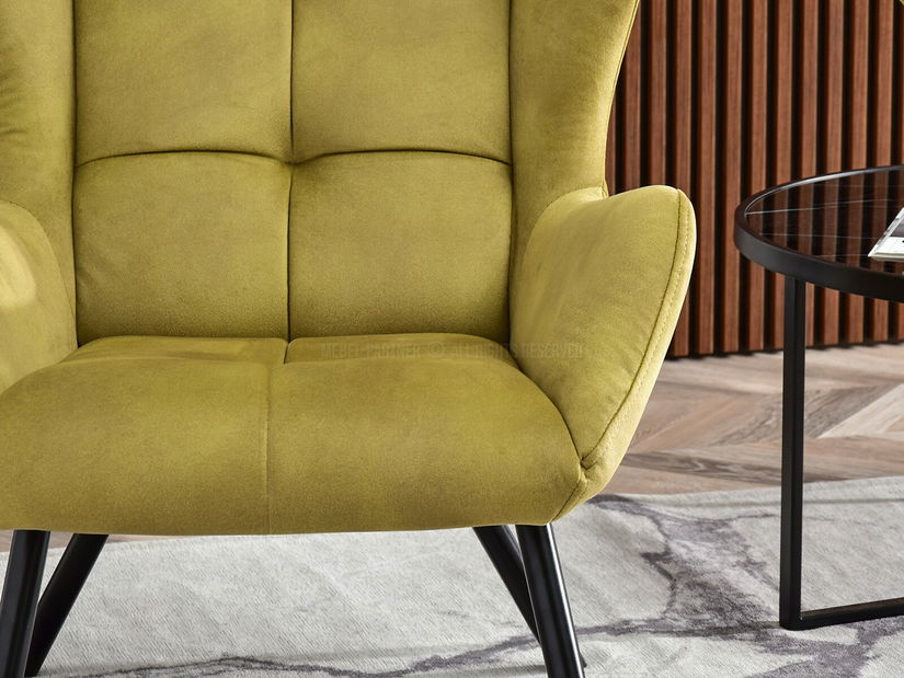 Designové křeslo Norweien (zlatá)