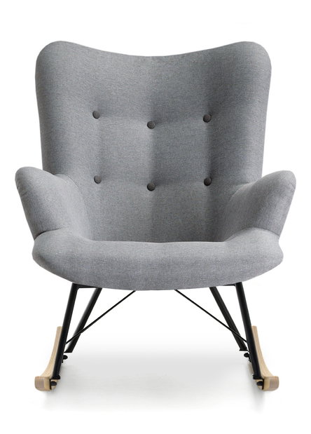 Relaxační křeslo Laurentino (šedá + černá)