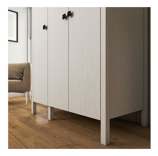 Šatní skříň Franc 68 (bílé dřevo)