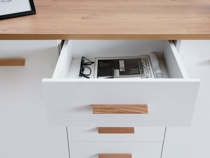 Komoda Balones BG09 (bílá + dub)