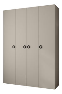 Šatní skříň 180 cm Carmela 50-1 (kašmír + černá)