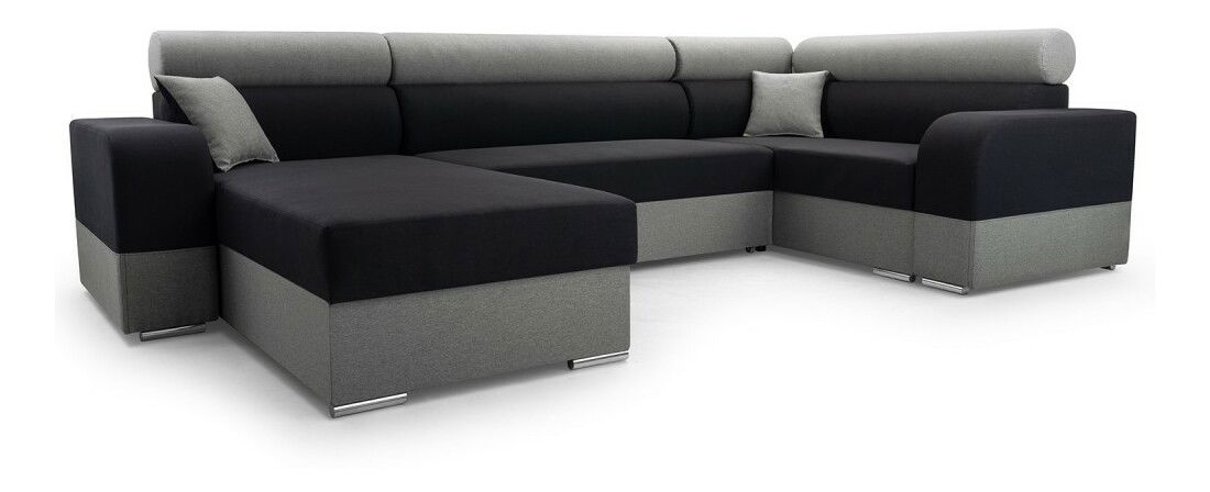 Rohová sedacia súprava U Irul Super (tmavě šedá + šedá) (P)