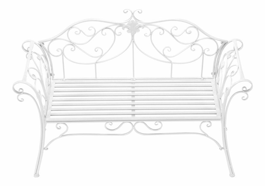 Zahradní lavička Entalia (bílá)