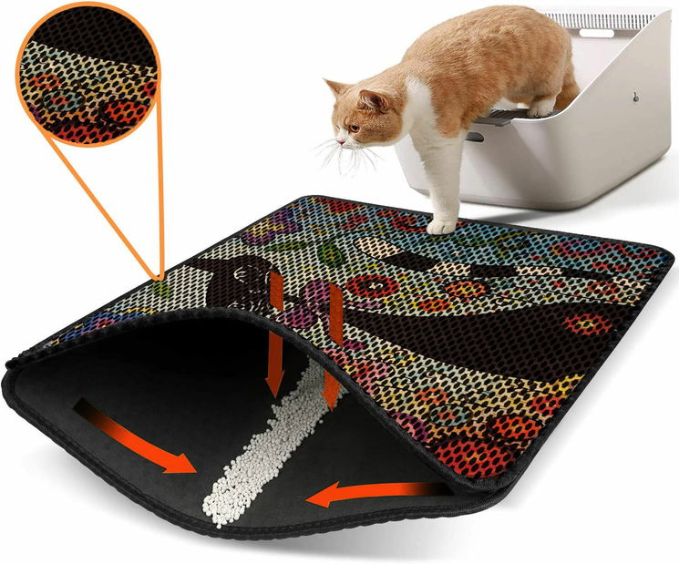 Podložka pod kočičí záchod Narasa 7 (vícebarevné)