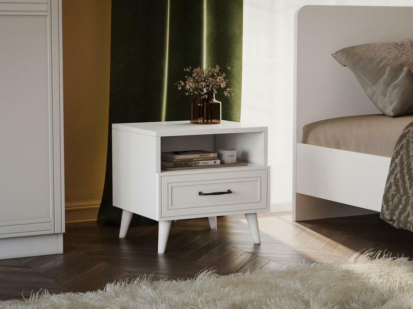 Noční stolek Tobobi 4 (bílá)