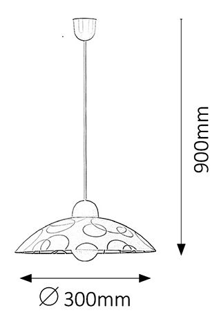 Závěsné svítidlo Ada 1844 (bílá + průhledná)