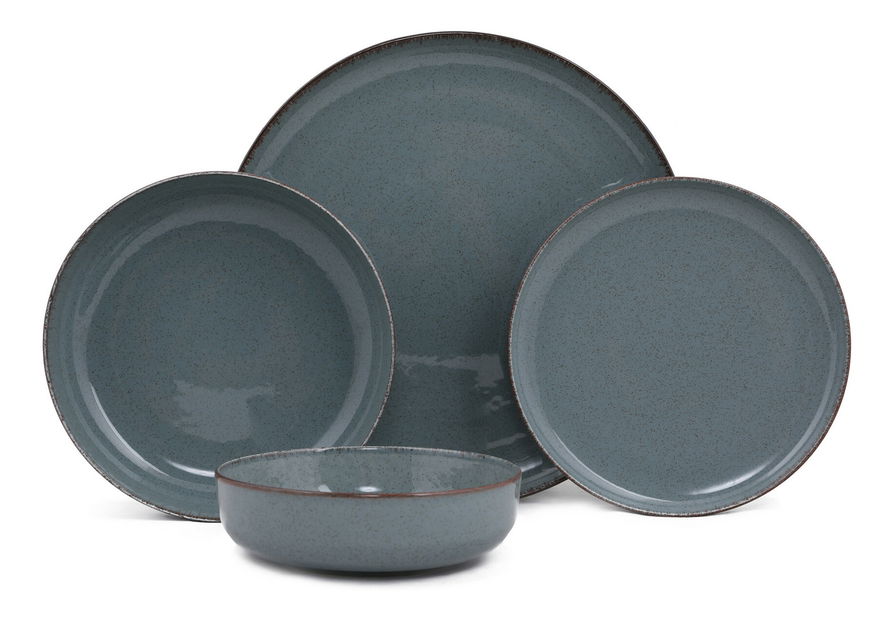 Jídelní souprava (24 ks.) Modvi (modrá)