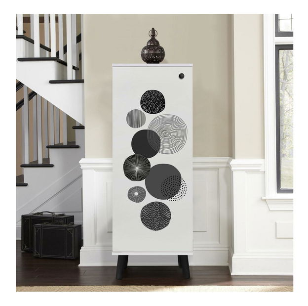 Botník (skříňka na boty) Beside 21 (bílá + černá)