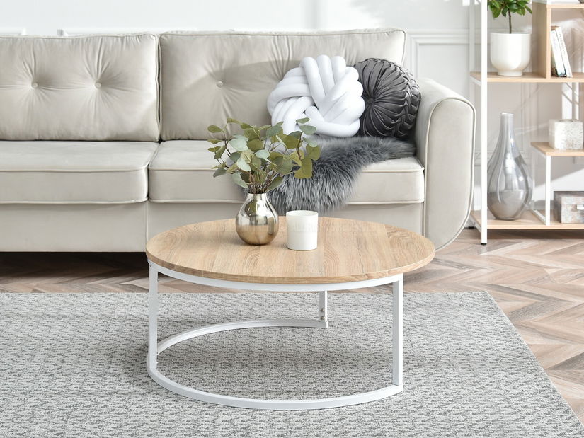 Konferenční stolek Kolja Stolek Xl (dub sonoma + bílá)