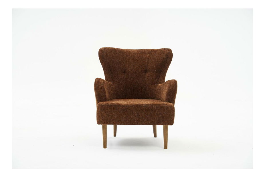 Křeslo ušák Kaveh 2 (měděná + dřevo)