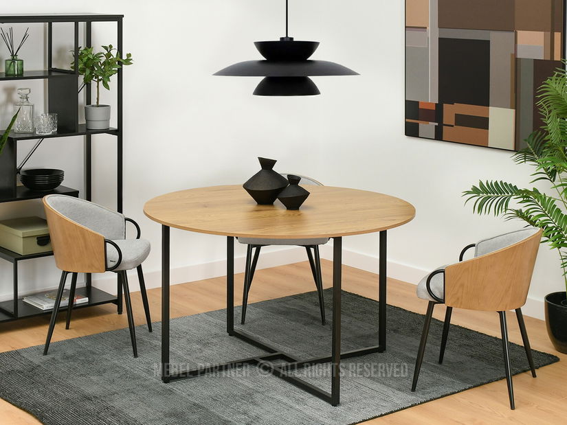 Jídelní stůl Bird (dub + černá)