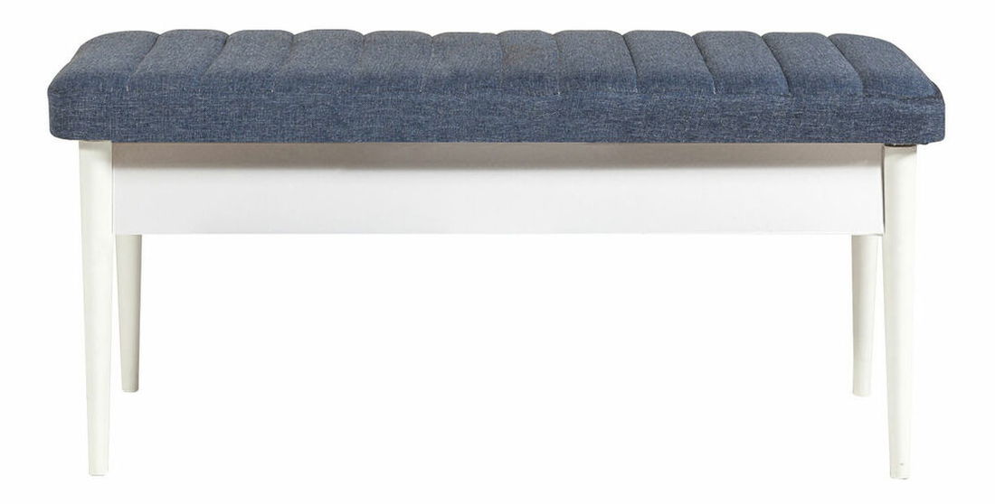 Jídelní set Vlasta 1 (bílá + tmavě modrá) (pro 4 osoby)