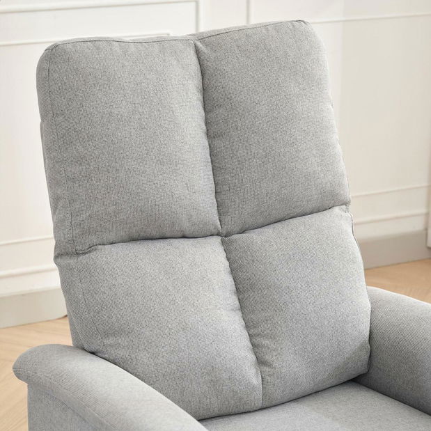 Polohovací křeslo Temor (světle šedá)