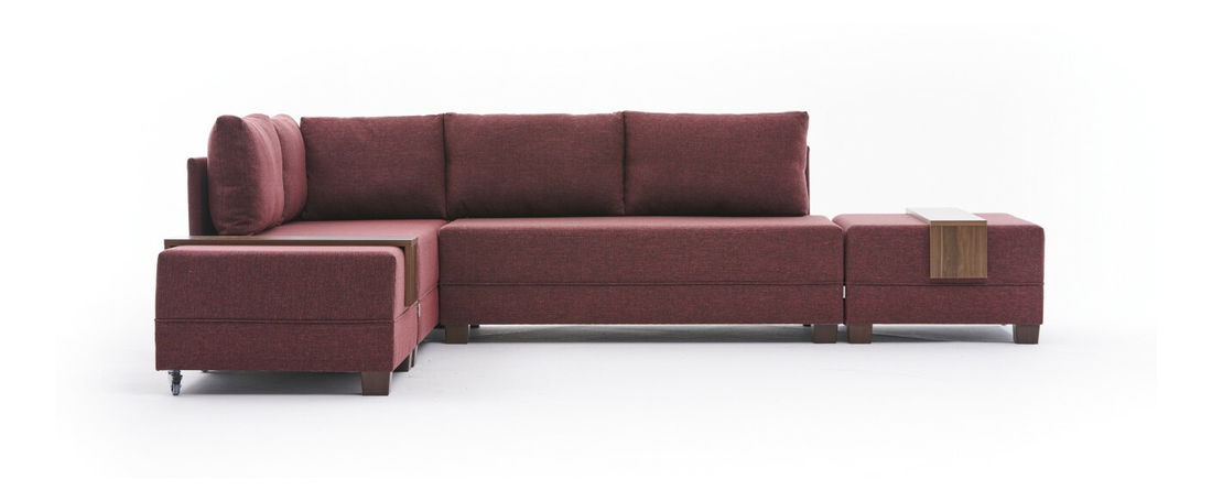 Rohová sedačka Flay 1 (hnědá) (L)