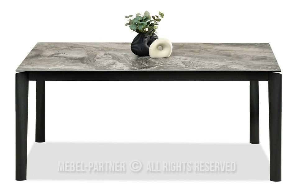 Jídelní stůl Telefonico (mramor + černá)