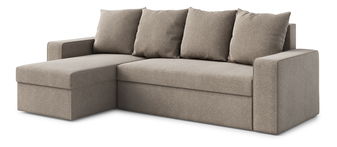 Rohová sedací souprava Duff (L) (bleděhnědá)