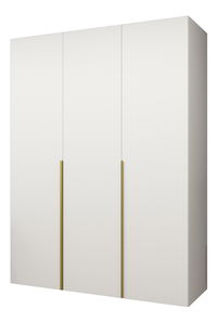 Šatní skříň 150 cm Alice 1 (bílá + zlatá)
