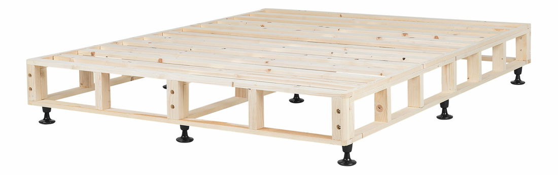 Manželská postel 160 cm COLOGNE 2 (s roštem a matrací) (béžová)