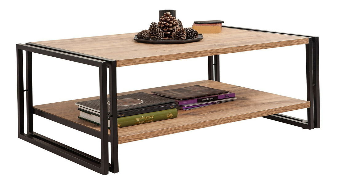 Konferenční stolek Cosmopolitan 2 (Borovice antlantic + Černá)