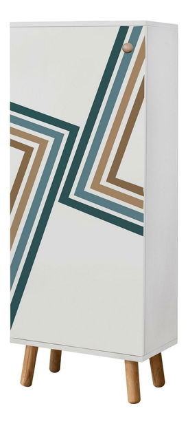 Předsíňová sestava Beside 48 (bílá + kámen)