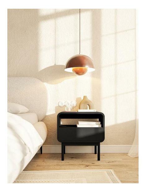 Noční stolek Orro O2 (černá)