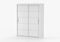 Šatní skříň Viola 06 (bílá + bílá)