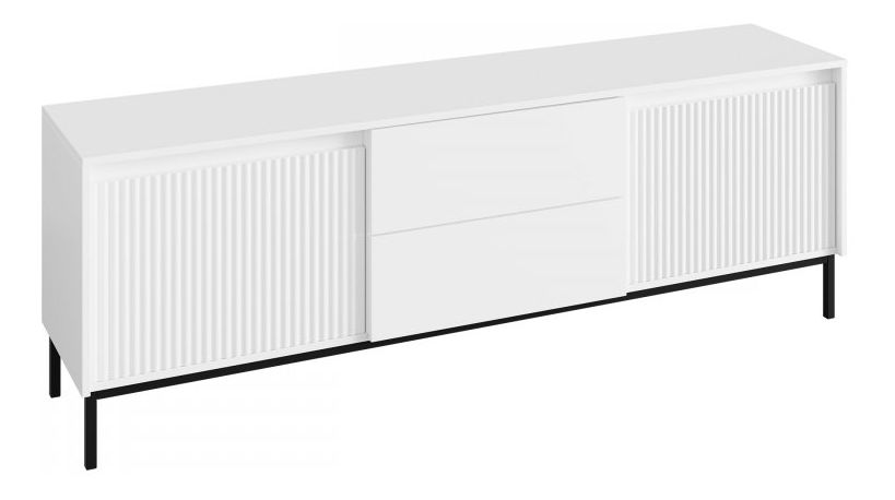 TV skříňka Somkera 2K2SZ (bílá + černá)