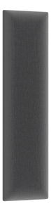 Čalouněný panel Quadra 60x15 cm (tmavě šedá)