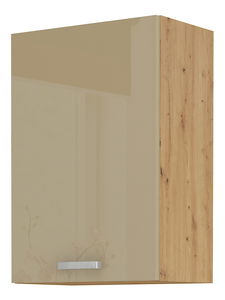 Horní kuchyňská skříňka Arryn 50 G-72 1F (dub artisan + lesk cappucino)