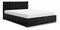 Manželská postel 160 cm Danita (černá) (s roštem a úložným prostorem)