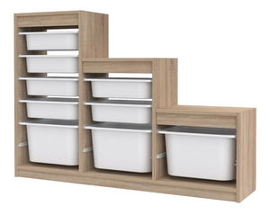 Organizér na hračky Dremonka 9 (dub sonoma + bílá)