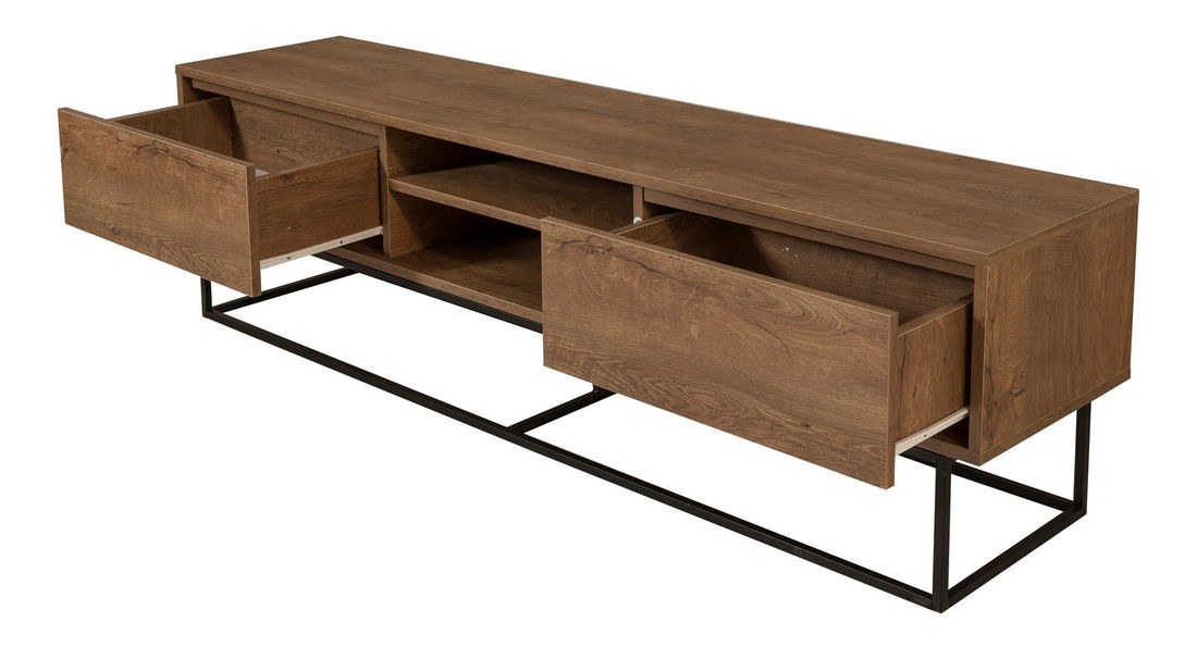 Souprava nábytku do obývacího pokoje Laxi 8 (ořech + černá)