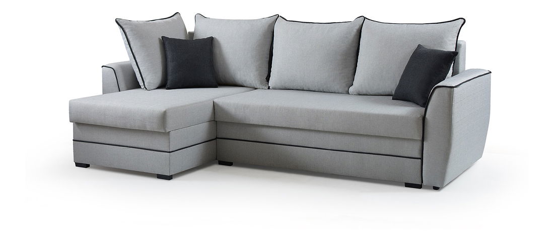 Rohová sedací souprava Silvam (šedá) (L)