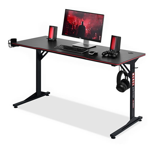 PC stolek Matts 140 (černá)