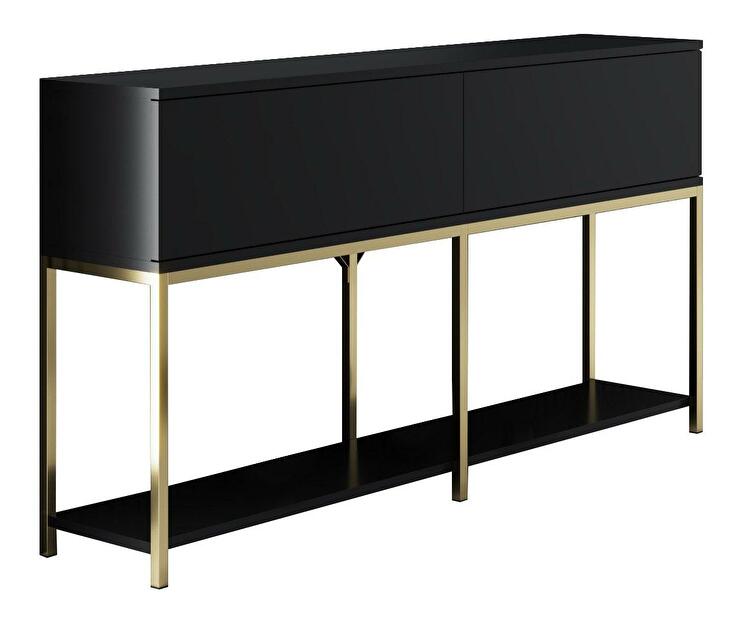 Konzolový stolek Vibubi 1 (černá + zlatá)