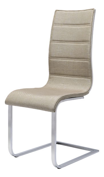 Jídelní židle K104 (béžová + bílá)