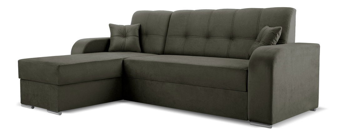 Rohová sedací souprava Ottawa (grafit) (L)