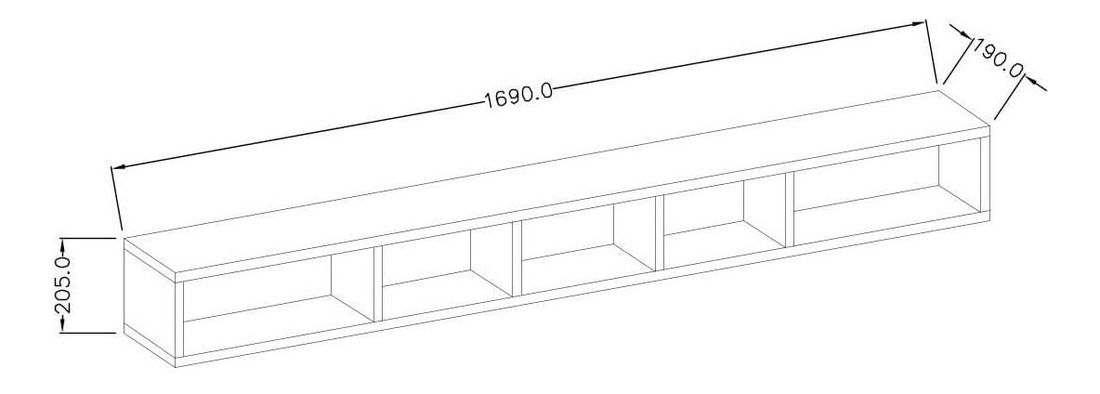 Obývací stěna Tamie (bílá + lesk bílý)