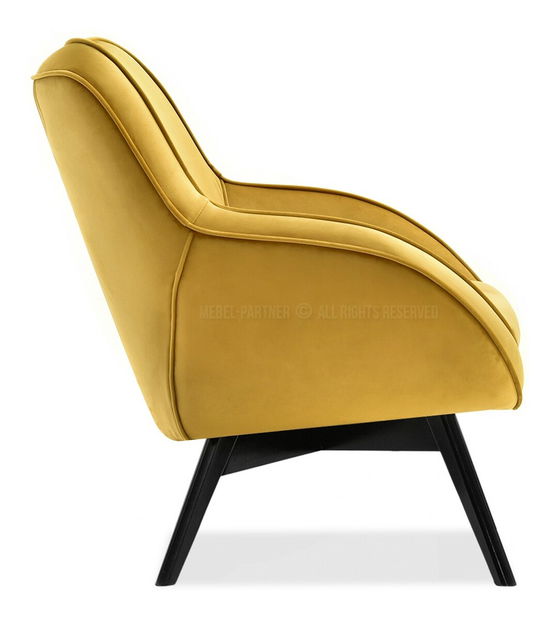 Designové křeslo Merch (zlatá)