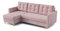 Rohová sedací souprava Divas (L) (růžová)