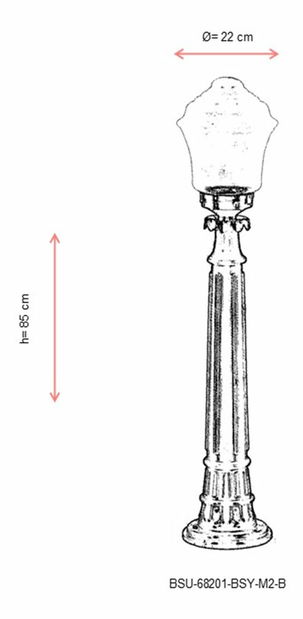 Venkovní podlahové svítidlo Suki (černá)