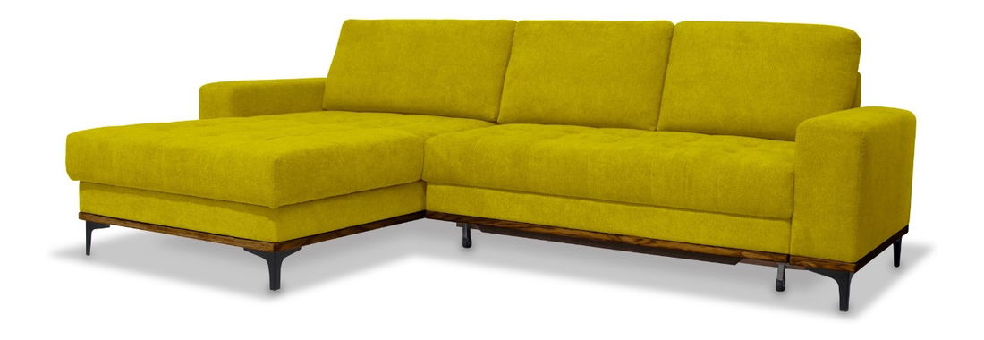 Rohová sedačka BRW Casper (hořčičná) (L)