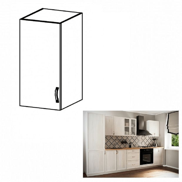 Horní kuchyňská skříňka G40L Sillina (sosna andersen)