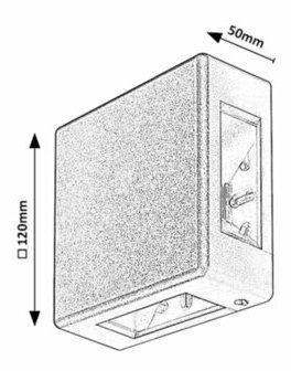 Venkovní nástěnné LED svítidlo Lippa (černá)