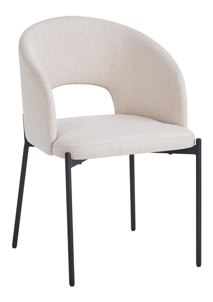 Jídelní židle Lunka (béžová + černá)