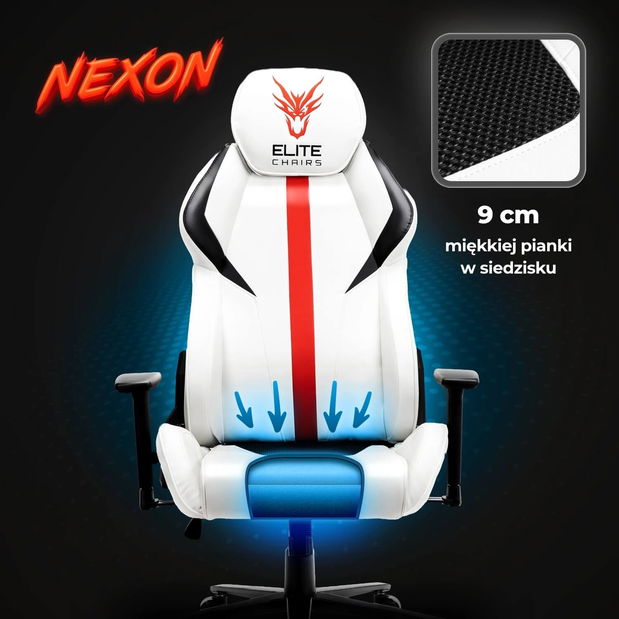 Herní křeslo Nutrida (bílá)