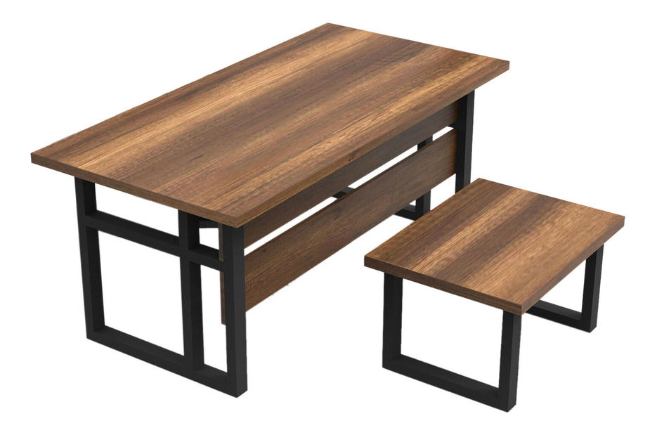 Kancelářská sestava Minnie 07 (Ořech + Antracit)