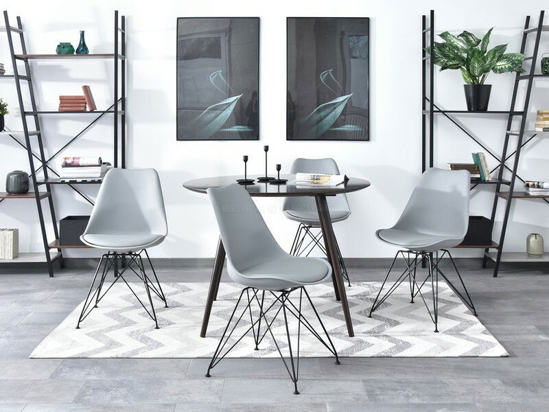 Židle Large Rod (šedá + černá)