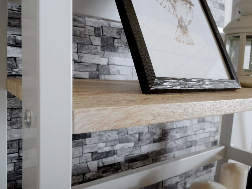 Regál Topaz (dub + bílá)